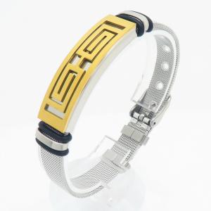 Stainless Steel Gold-plating Bracelet - KB211465-NJ