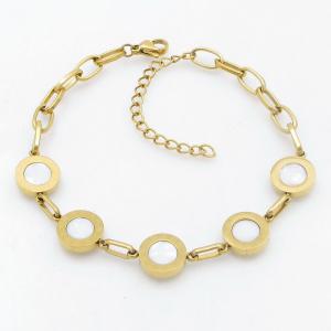 Stainless Steel Gold-plating Bracelet - KB211612-MW