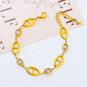 Stainless Steel Stone Bracelet - KB211637-SXSJ