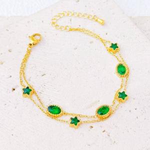 Stainless Steel Stone Bracelet - KB211641-SXSJ