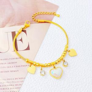 Stainless Steel Stone Bracelet - KB211642-SXSJ