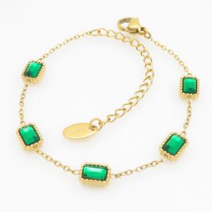 Stainless Steel Gold-plating Bracelet - KB211783-AQ