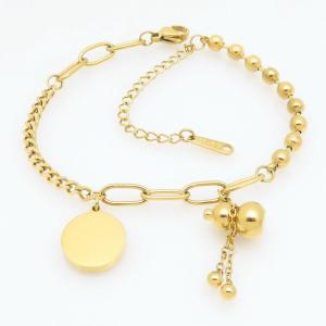 Stainless Steel Gold-plating Bracelet - KB211788-AQ