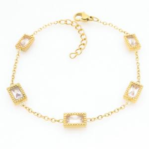 Stainless Steel Stone Bracelet - KB211888-HDJ