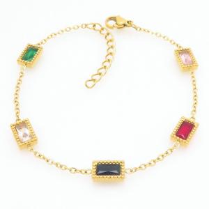 Stainless Steel Stone Bracelet - KB211889-HDJ