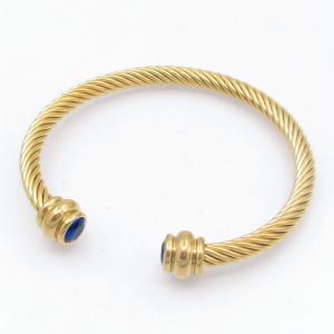 Stainless Steel Wire Bangle - KB211969-GSD