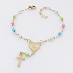 Stainless Rosary Bracelet - KB211986-HDJ