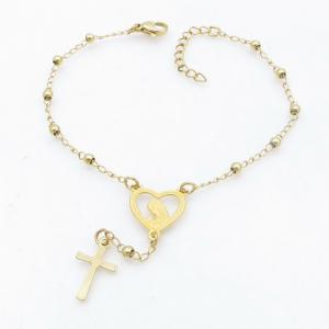 Stainless Rosary Bracelet - KB211990-HDJ