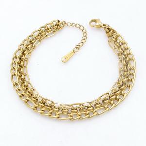 Stainless Steel Gold-plating Bracelet - KB212039-SP
