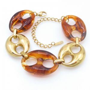 Stainless Steel Gold-plating Bracelet - KB212051-SP