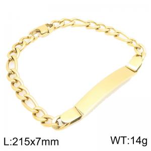 Stainless Steel Gold-plating Bracelet - KB212540-KJX