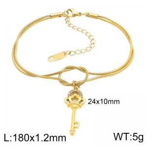 Stainless Steel Gold-plating Bracelet - KB212773-Z