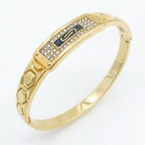 Stainless Steel Gold-plating Bangle - KB213909-SP