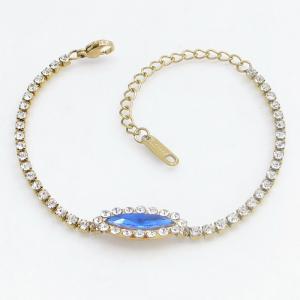 Stainless Steel Stone Bracelet - KB213927-SP