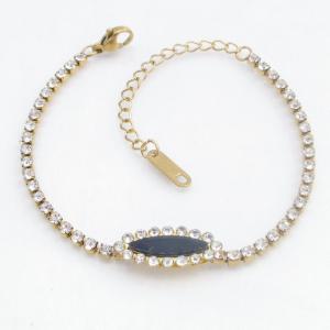 Stainless Steel Stone Bracelet - KB213930-SP