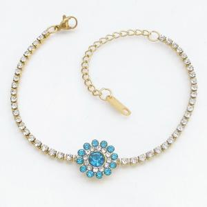 Stainless Steel Stone Bracelet - KB213931-SP