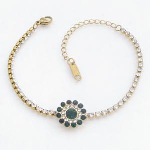 Stainless Steel Stone Bracelet - KB213934-SP