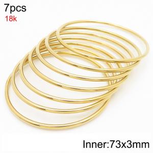 Fashion Women's Titanium Steel Round Bracelet - KB214048-LO