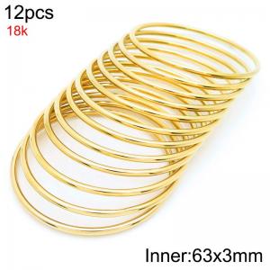 Fashion Women's Titanium Steel Round Bracelet - KB214065-LO