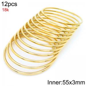 Fashion Women's Titanium Steel Round Bracelet - KB214171-LO