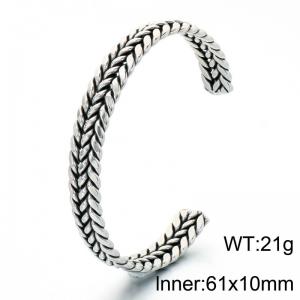 Stainless Steel Bangle - KB214287-LU
