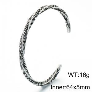 Stainless Steel Bangle - KB214300-LU