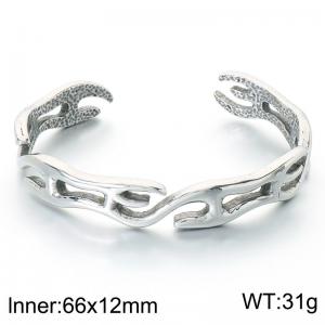 Stainless Steel Bangle - KB214317-LU