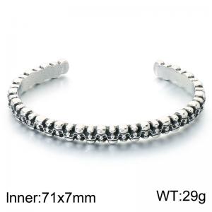 Stainless Steel Bangle - KB214333-LU