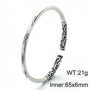 Stainless Steel Bangle - KB214342-LU