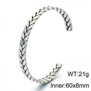 Stainless Steel Bangle - KB214343-LU