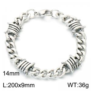 Stainless Steel Bangle - KB214345-LU