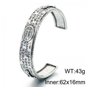 Stainless Steel Bangle - KB214357-LU