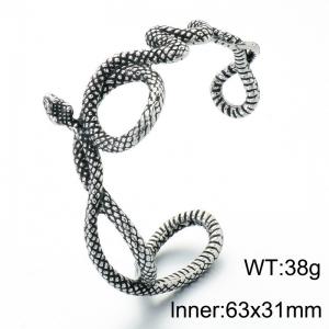 Stainless Steel Bangle - KB214359-LU