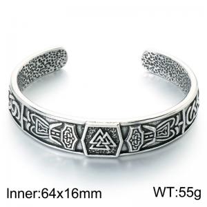 Stainless Steel Bangle - KB214366-LU
