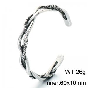 Stainless Steel Bangle - KB214372-LU
