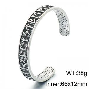 Stainless Steel Bangle - KB214384-LU