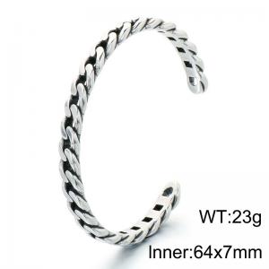 Stainless Steel Bangle - KB214391-LU