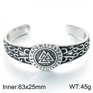 Stainless Steel Bangle - KB214393-LU