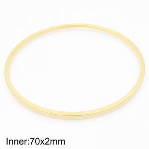 Stainless Steel Gold-plating Bangle - KB214595-LO