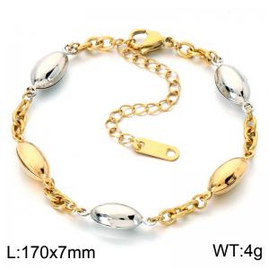 Stainless Steel Gold-plating Bracelet - KB214832-SP