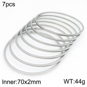 Fashion Women's Titanium Steel Round Bracelet - KB214915-GC
