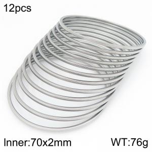 Fashion Women's Titanium Steel Round Bracelet - KB214925-GC