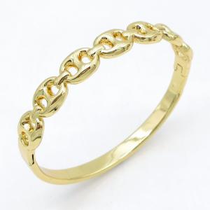 Stainless Steel Gold-plating Bangle - KB215040-JG