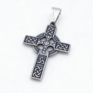 Stainless Steel Cross Pendant - KB215063-JG