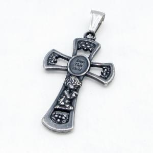 Stainless Steel Cross Pendant - KB215071-JG