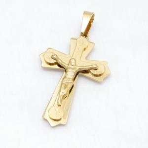 Stainless Steel Cross Pendant - KB215078-JG