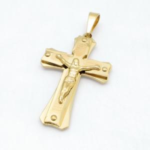 Stainless Steel Cross Pendant - KB215079-JG