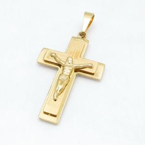 Stainless Steel Cross Pendant - KB215080-JG