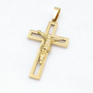Stainless Steel Cross Pendant - KB215083-JG
