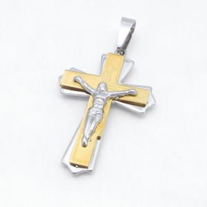 Stainless Steel Cross Pendant - KB215092-JG